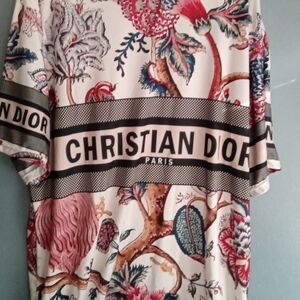 Dior Multicolor Floral Maxi Dress